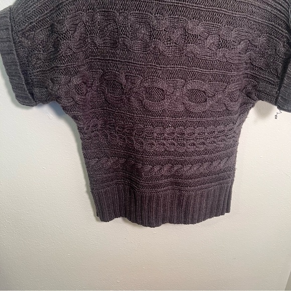 Nine West Jeans Turtleneck Sweater Dark Gray Cableknit S - Picture 7 of 9